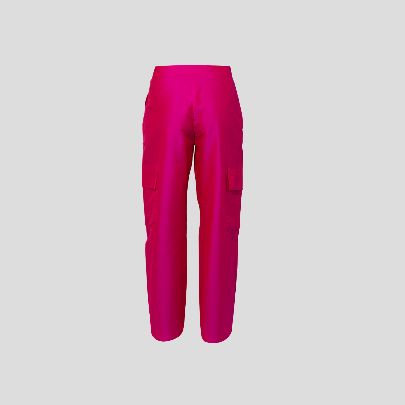 Picture of Magenta taffeta women's pants