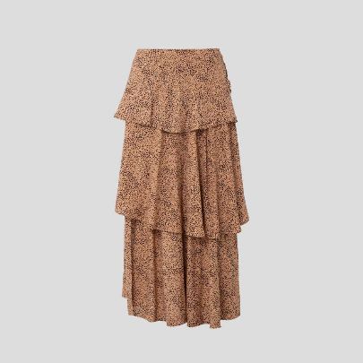 Picture of Leopard layered skirt