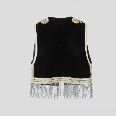 Picture of embelished velvet vest