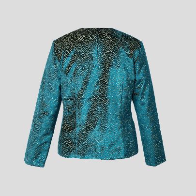 Picture of Turqoiuse velvet blazer