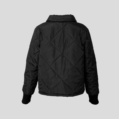 Picture of black bomber jacket with embroidary