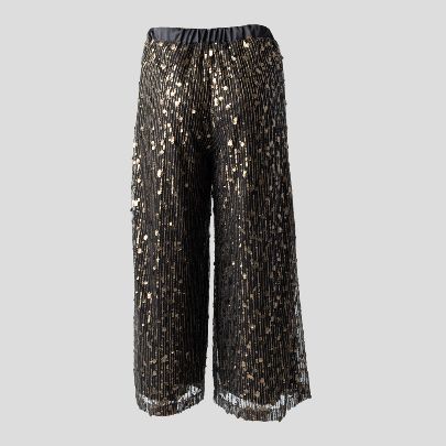 Picture of Wide-Legged Sequin Trousers