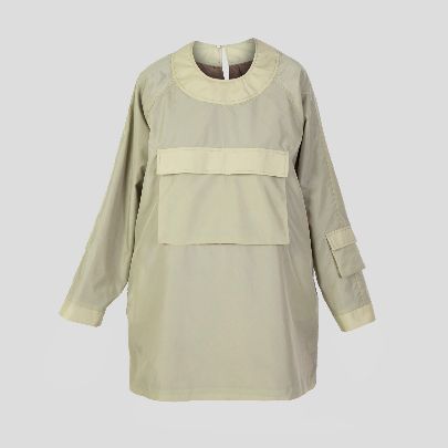 Picture of light green raincoat