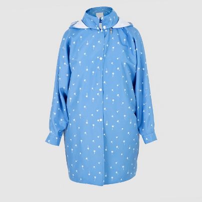 Picture of blue waterproof rain coat