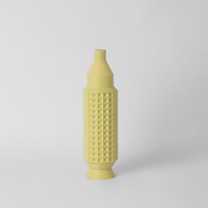 Picture of Sculptural Yellow " Nur " Resin Vase