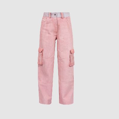 Picture of Women's pink cargo jeans