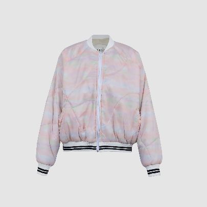 Picture of Pink cloud design bomber jacket