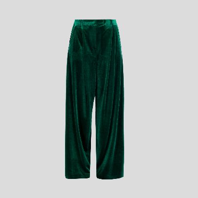 Picture of Women's green velvet suit