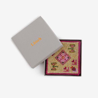 Picture of Persian garden coasters magenta