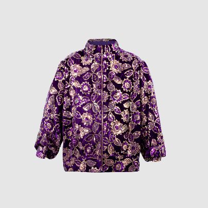 Picture of Women's light purpel sequined velvet jacket