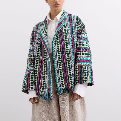 Picture of Casablanca colored poncho coat