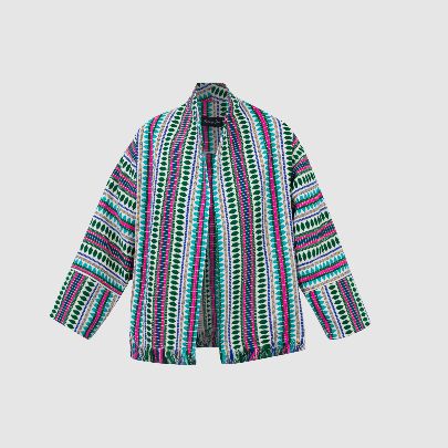 Picture of Casablanca colored poncho coat