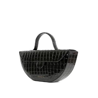 Picture of Black croco women's handbag