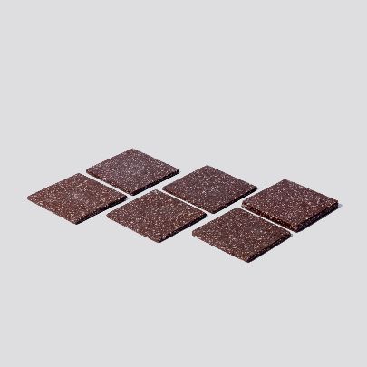 Picture of Square rainbow granite coaster