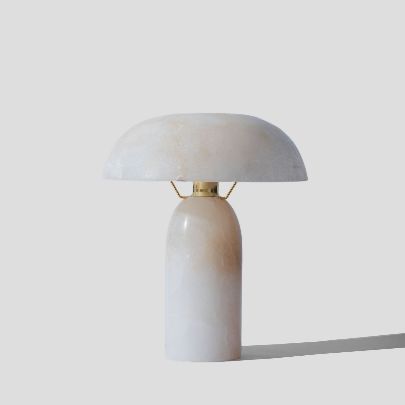 Picture of Mushroom lampshade with alabaster shade