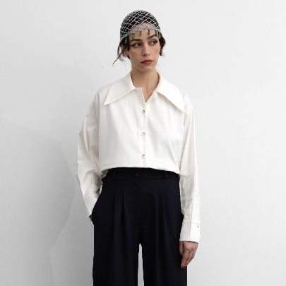 Picture of Women's oversized  White blouse