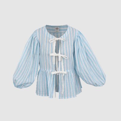 Picture of Blue balloon blouse