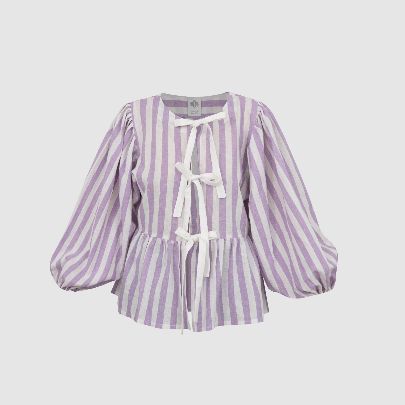 Picture of Purple balloon blouse