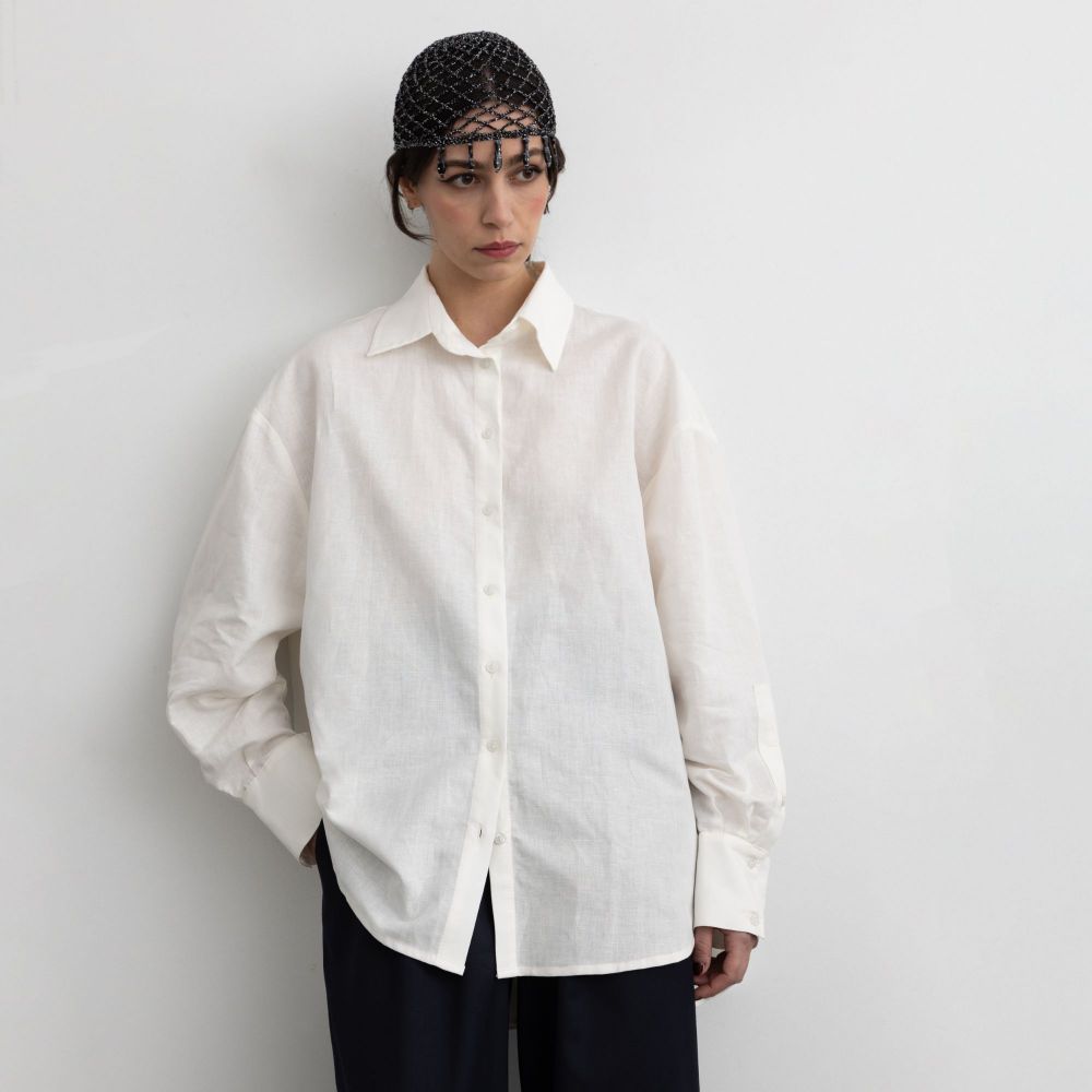 Picture of Women's oversized  with white print sleeves