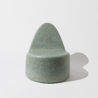 Picture of Sculptural Green-Grey Cone Chair