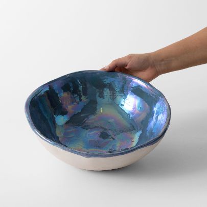 Picture of Big blue handmade bowl