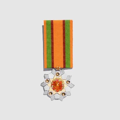 Picture of Chaharshamse medal, orange and yellow