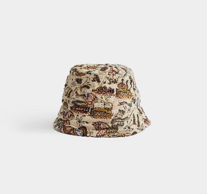 Picture of Adam design cream linen hat