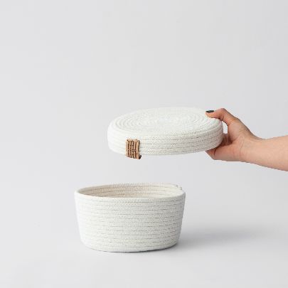 Picture of Small simple cream door basket