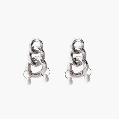 Picture of Chain pearl earrings