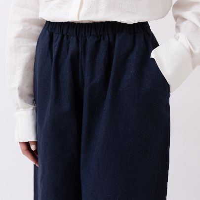 Picture of Women's pants  sandbad linen Navy blue