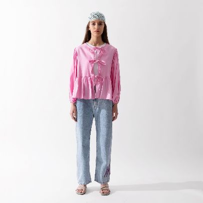 Picture of ِDark pink balloon blouse