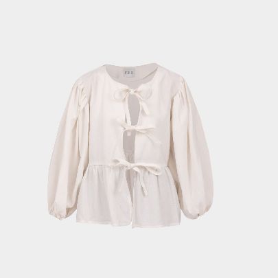 Picture of White balloon blouse