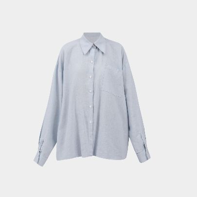 Picture of Women's blue linen blouse