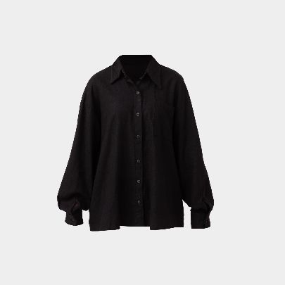 Picture of Women's black linen blouse