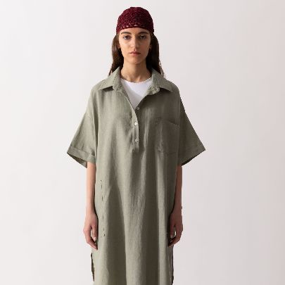 Picture of Light green linen women's Shirt