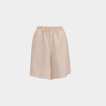 Picture of Zima women's cream linen shorts