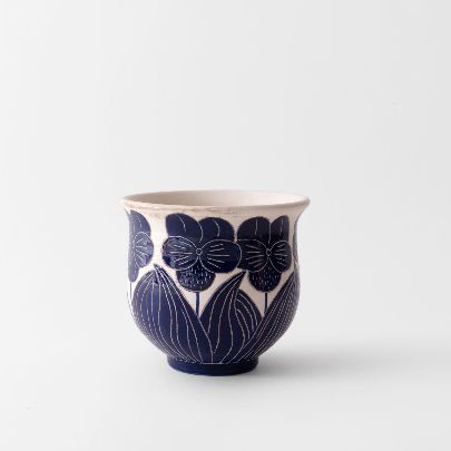 Picture of Glaze vase and violet clay