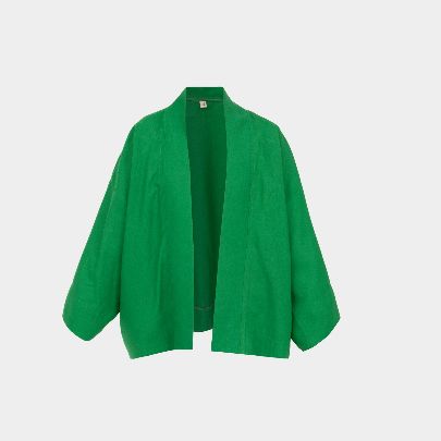 Picture of Green women's mini kimono