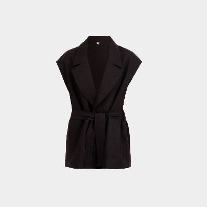 Picture of Women's black linen vest