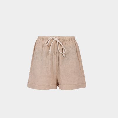 Picture of Women's cream linen shorts