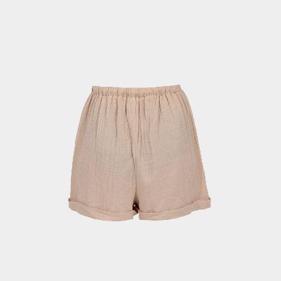 Picture of Women's cream linen shorts