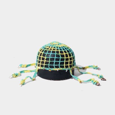 Picture of Mermaid green yellow lace hat