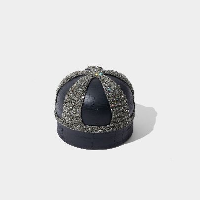 Picture of Dark silver lace hat with sequins