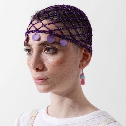 Picture of Pony purple lace hat