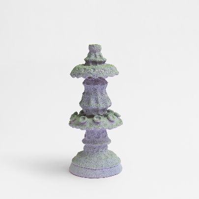 Picture of Shaukat green purple candle holder