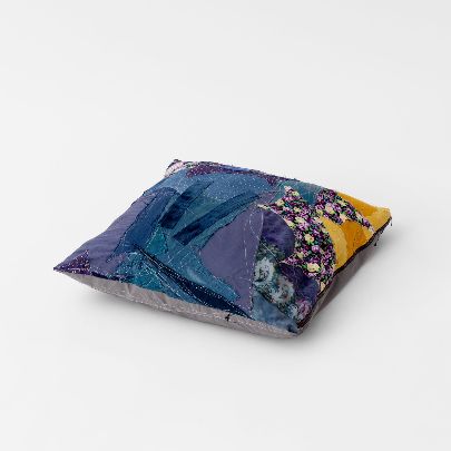 Picture of Mosnad patchwork navy cushion