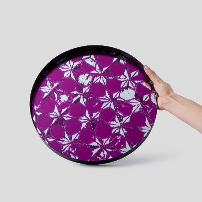 Picture of  purple hexagonal tray