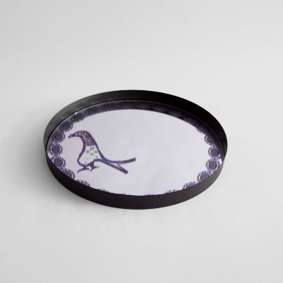 Picture of Patterned mirror tray 19