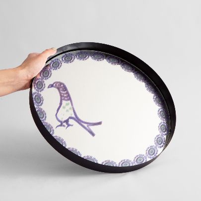 Picture of Patterned mirror tray 19