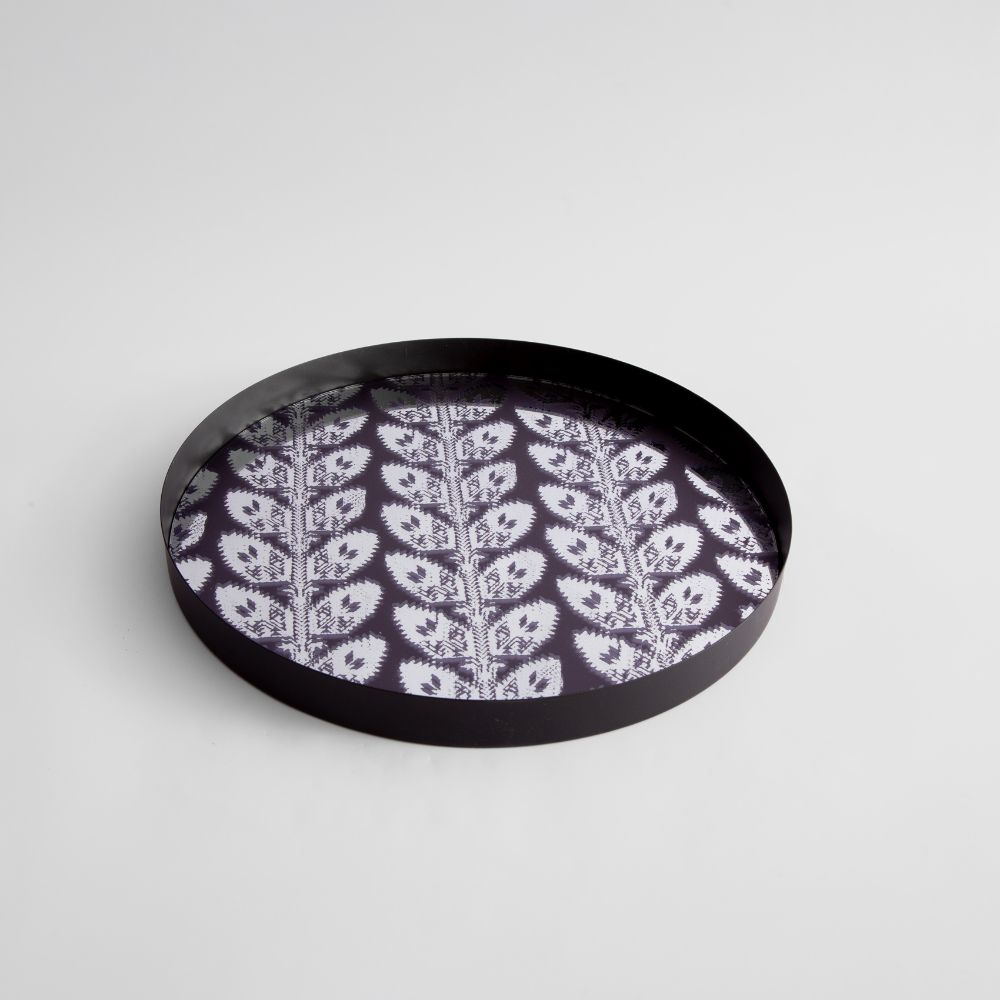 Picture of Patterned mirror tray 15